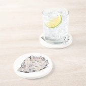 Dessous De Verre En Grès Aquarelle simple et élégante (Côté)