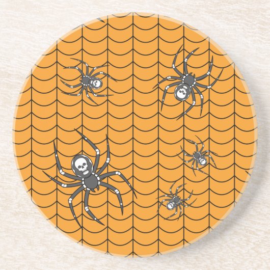 Dessous De Verre En Grès Araignées en défilé Sandstone Coaster (Devant)