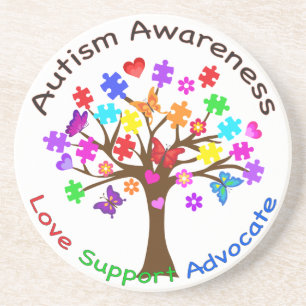 Dessous De Verre En Grès Arborescence des sensibilisations sur l'autisme