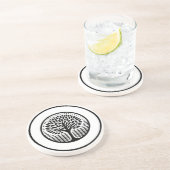 Dessous De Verre En Grès Arbre 02 (Côté)
