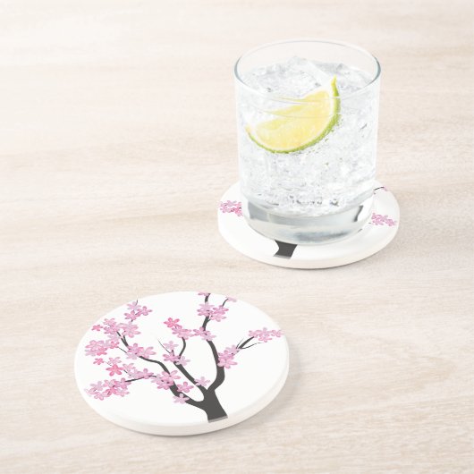 Dessous De Verre En Grès Arbre à fleurs de prune (Côté)