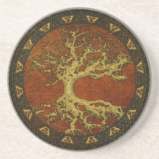 Dessous De Verre En Grès Arbre ancien de vie (Devant)