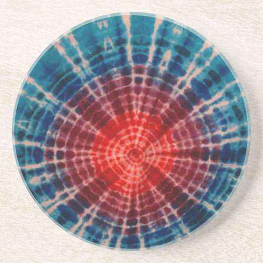 Dessous De Verre En Grès Arbre anneaux teint teint PhatDyes (Devant)