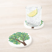 Dessous De Verre En Grès Arbre de chêne (Côté)