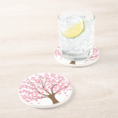 Dessous De Verre En Grès Arbre de fleurs de printemps (Côté)
