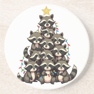 Dessous De Verre En Grès Arbre de Noël de pingouin Joyeux Noël Noël Noël No