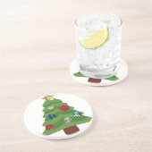 Dessous De Verre En Grès arbre de noël émoji (Côté)