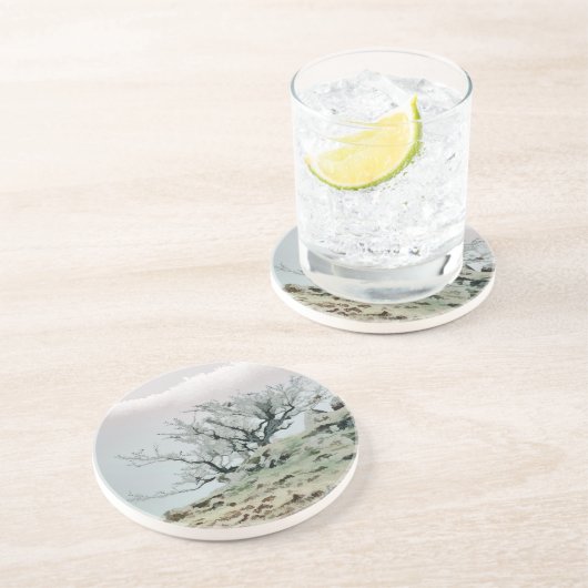 DESSOUS DE VERRE EN GRÈS ARBRES (Côté)