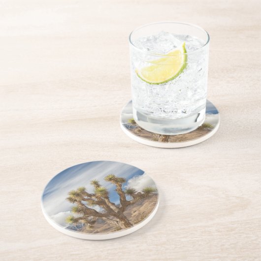 Dessous De Verre En Grès Arbres de Joshua dans le désert (Côté)