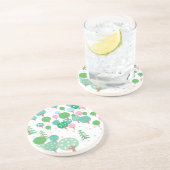 Dessous De Verre En Grès Arbres de printemps fantaisistes (Côté)