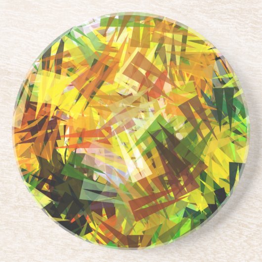 DESSOUS DE VERRE EN GRÈS ARBRES D'ÉTÉ (Devant)