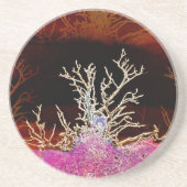 DESSOUS DE VERRE EN GRÈS ARBRES D'HIVER (Devant)