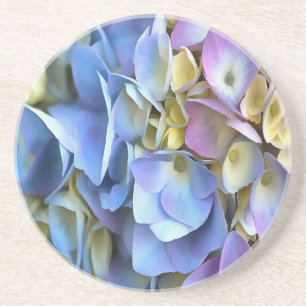 Dessous De Verre En Grès Arbuste bleu Hydrangea Arbuste Artistique Bossom