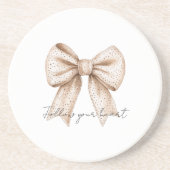 Dessous De Verre En Grès Arc Blanc de Pêche (Devant)