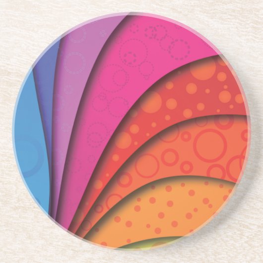 Dessous De Verre En Grès Arc-en-ciel (Devant)