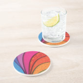 Dessous De Verre En Grès Arc-en-ciel (Côté)