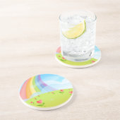 Dessous De Verre En Grès Arc-en-ciel (Côté)