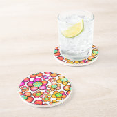 Dessous De Verre En Grès Arc-en-ciel (Côté)