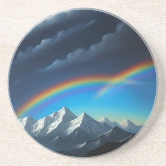 Dessous De Verre En Grès Arc en ciel dans le ciel