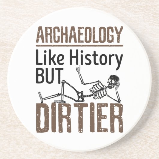 Dessous De Verre En Grès Archéologie Comme Histoire Mais Dirtier (Devant)