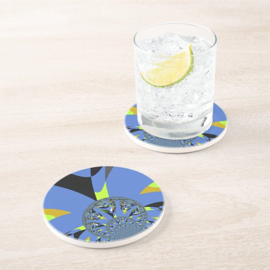 Dessous De Verre En Grès Arches cool avec sphères fractales Art Design (Côté)