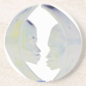 Dessous De Verre En Grès Architecture africaine Hakuna Matata (Devant)