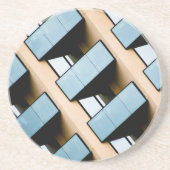 Dessous De Verre En Grès Architecture moderne Abstraite (Devant)