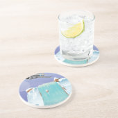 Dessous De Verre En Grès Arctique (Côté)