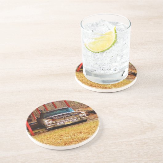 Dessous De Verre En Grès Argent 1963 Sadan Deville (Côté)