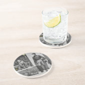 Dessous De Verre En Grès Argent de HWY 51 (Côté)