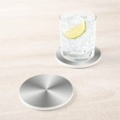 Dessous De Verre En Grès Argent métallique (Côté)