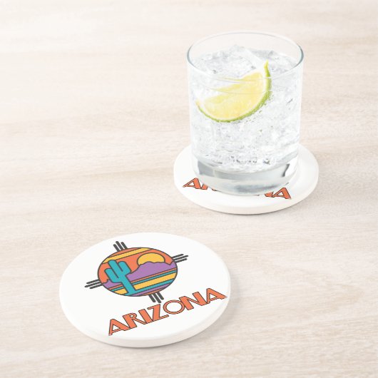 Dessous De Verre En Grès Arizona Mandella (Côté)