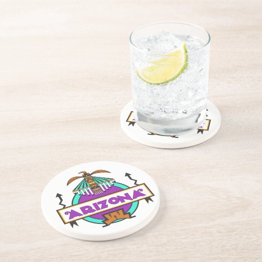 Dessous De Verre En Grès Arizona Thunderbird Shield (Côté)