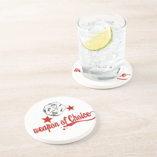 Dessous De Verre En Grès arme de choix (Côté)