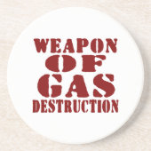 Dessous De Verre En Grès Arme De Destruction Du Gaz (Devant)