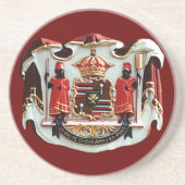 Dessous De Verre En Grès Armoiries d'Hawaï (Devant)