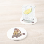 Dessous De Verre En Grès Arrière - plan (Côté)