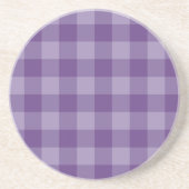 Dessous De Verre En Grès Arrière - plan checkered violet (Devant)