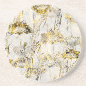 Dessous De Verre En Grès arrière - plan d'aquarelle Abstraite : dandelion,  (Devant)