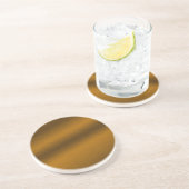 Dessous De Verre En Grès Arrière - plan de bronze brossé (Côté)