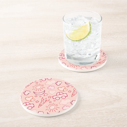 Dessous De Verre En Grès arrière - plan de jouet (Côté)