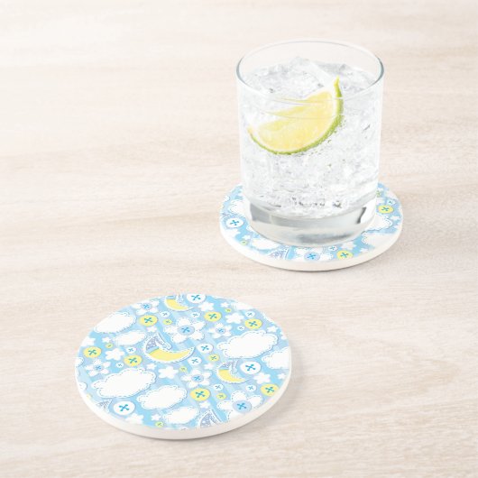 Dessous De Verre En Grès arrière - plan d'enfant (Côté)