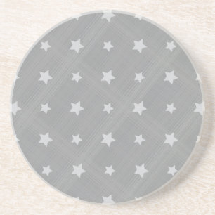 Dessous De Verre En Grès Arrière - plan d'étoiles avec le motif de textil