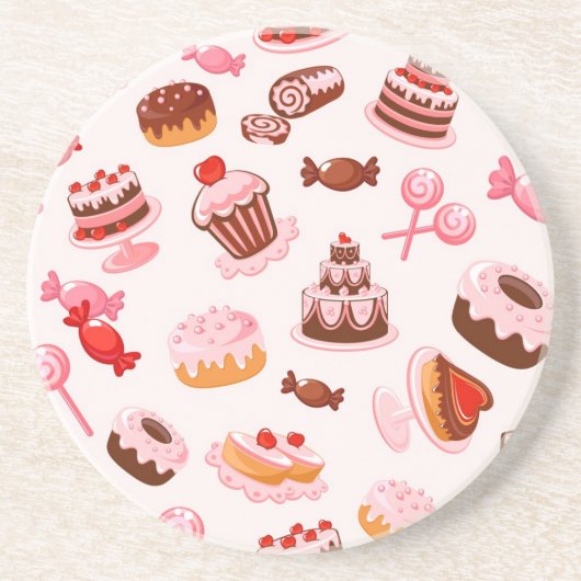 Dessous De Verre En Grès Arrière - plan doux (Devant)