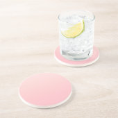 Dessous De Verre En Grès Arrière - plan Pastel Pink Gradient (Côté)