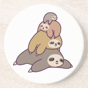Dessous De Verre En Grès arrière - plan Sloth