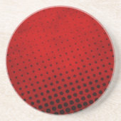 Dessous De Verre En Grès Arrière - plan tramé de motif (Devant)