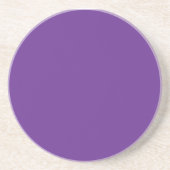 Dessous De Verre En Grès arrière - plan violet avec bordure blanche (Devant)