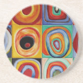 Dessous De Verre En Grès Art abstrait de Kandinsky (Devant)