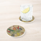 Dessous De Verre En Grès Art abstrait de Kandinsky (Côté)